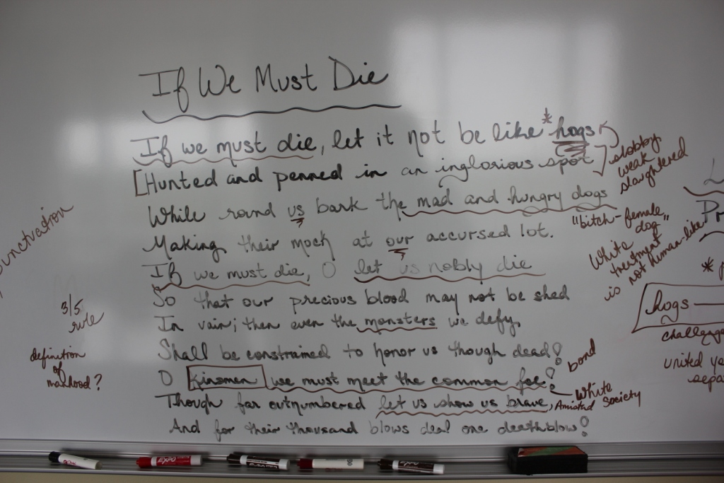 Реферат: If We Must Die By Claude Mckay