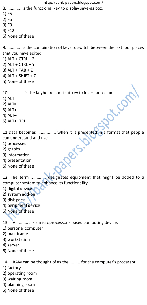 computer-aptitude-questions-for-bank-exams