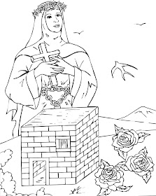 Santa Rosa de Lima y en su ermita Santa Rosa de Lima y en su ermita colorear