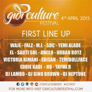 1 Gidi Culture Festival 2015 announces first lineup of artists, hosts & DJs