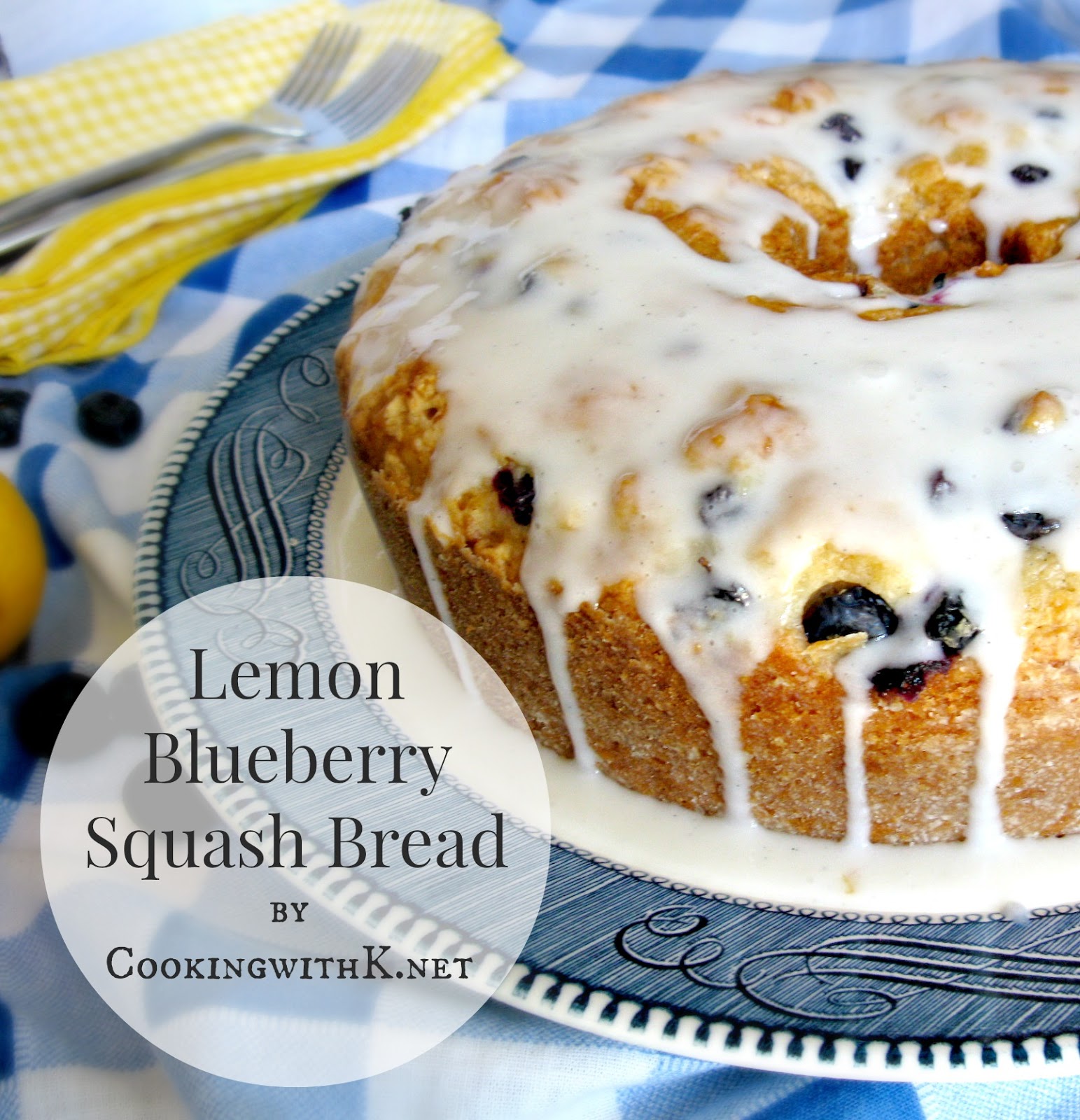 Lemon Blueberry Squash Bread