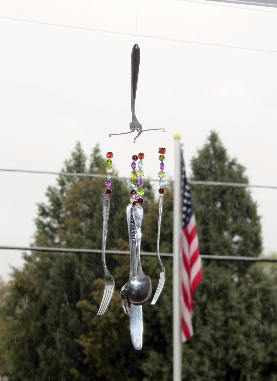 Peachy Keen Crafting Queens Homemade Silverware Wind Chime