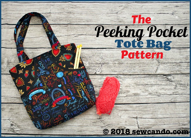  photo SewCanDo Peeking Pocket Tote Bag pattern