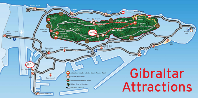 Seoul tv channel: Map of Gibraltar