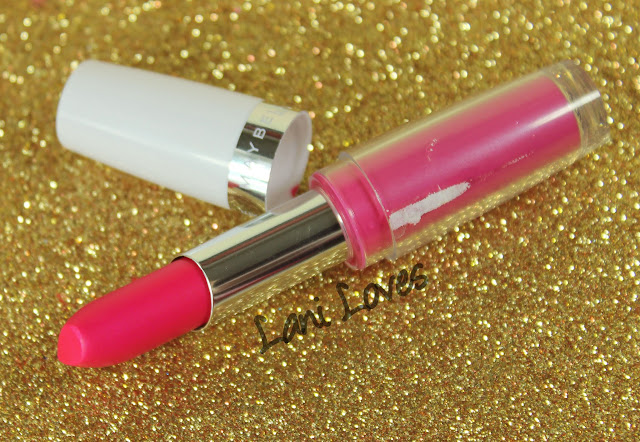 Maybelline Superstay Megawatt Lipstick - Flash of Fuchsia Swatches & Review