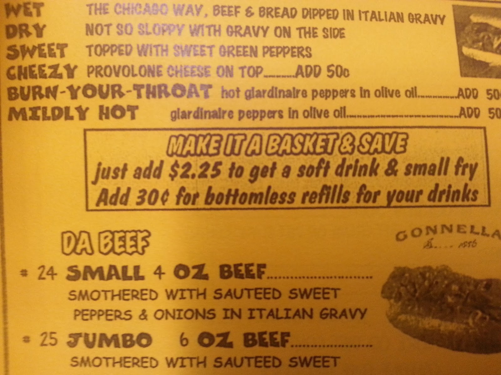 Tampa Bay Afternoon Delight Chicago Beef in Largo at Bruce's Chicago Grill and Dog House