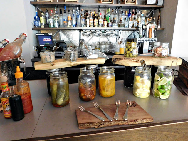 Urban Farmer bloody Mary bar