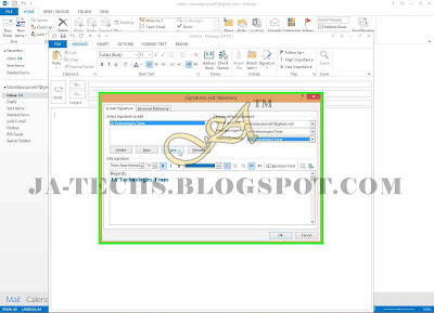 Auto Add Signature in MS Outlook Emails - Step 8