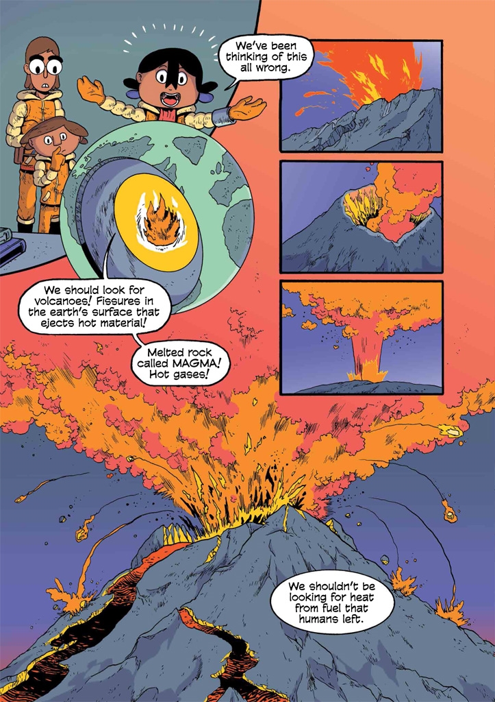 Science Comics: Volcanoes - Fire and Life by Jon Chad, 128 pp, RL 3