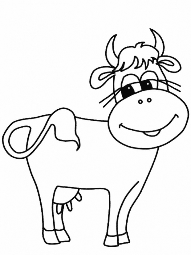 Planse De Colorat Si Fise Pentru Copii Vaca Planse De Colorat Cu