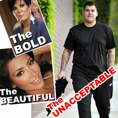 Rob Kardashian too ugly and fat for family no wedding invite
