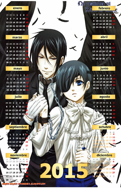 calendario 2015 kuroshitsuji