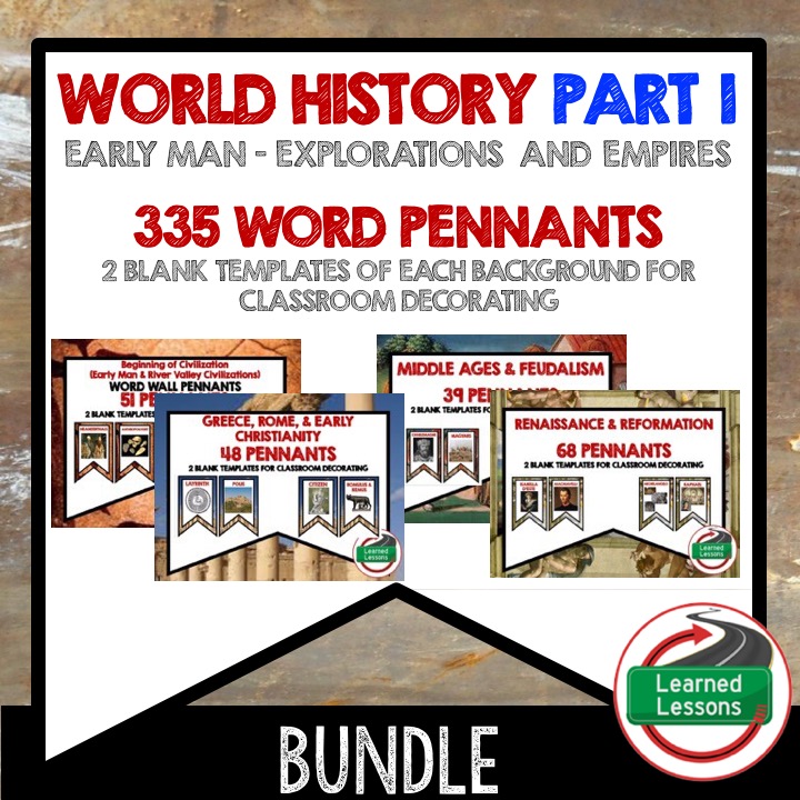 Ancient World History MEGA BUNDLE Early Man to Renaissance ...