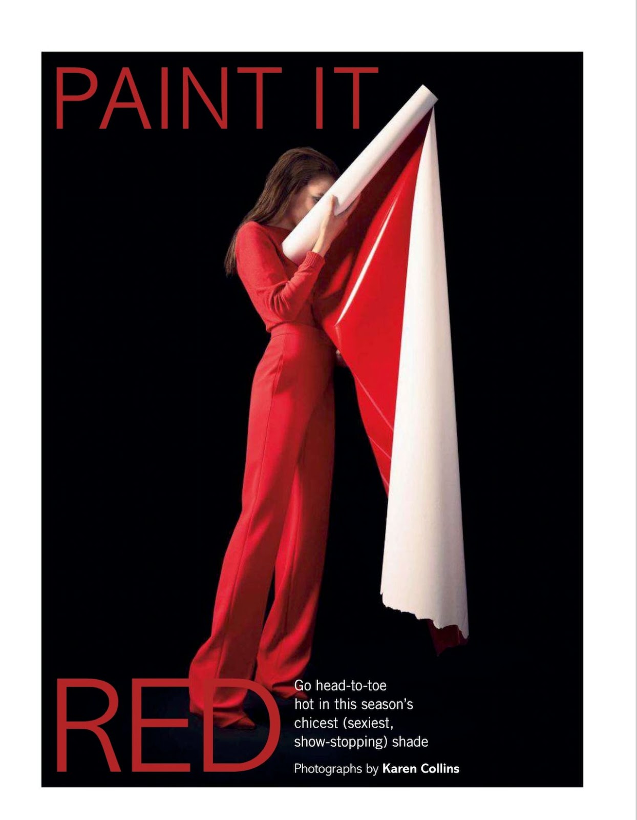 paint it red gem refoufi by karen collins for uk glamour september