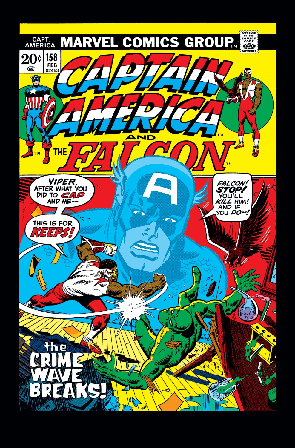 Read online Captain America (1968) comic - Issue #158 - 1