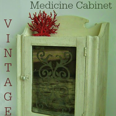 Vintage Medicine Cabinet Makeover