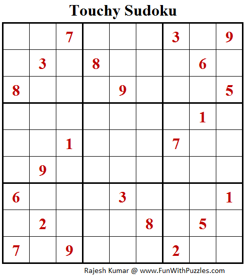 Touchy Sudoku (Fun With Sudoku #143)