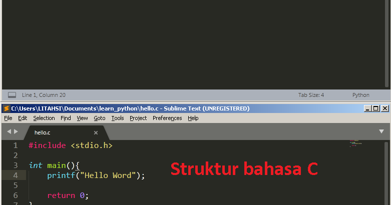Aturan Penulisan Python ~ Python
