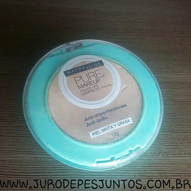 Resenha do pó PURE Makeup da maybelline