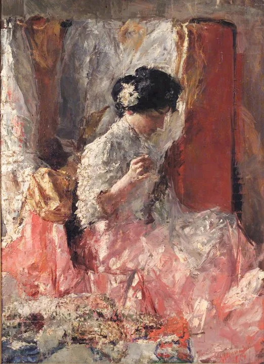 Antonio Mancini 1852-1930 | Italian Academic painter