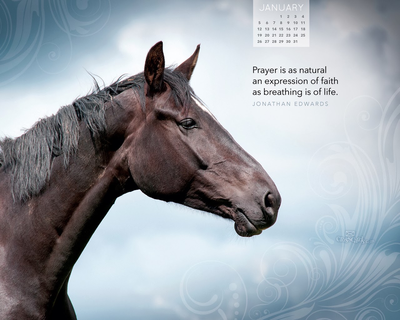 January 2014 Desktop Calendar
