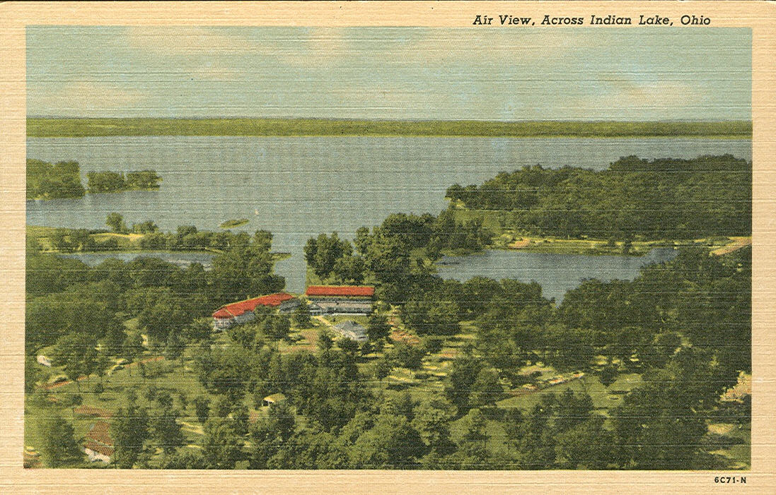 Vintage Travel Postcards Indian Lake, Ohio