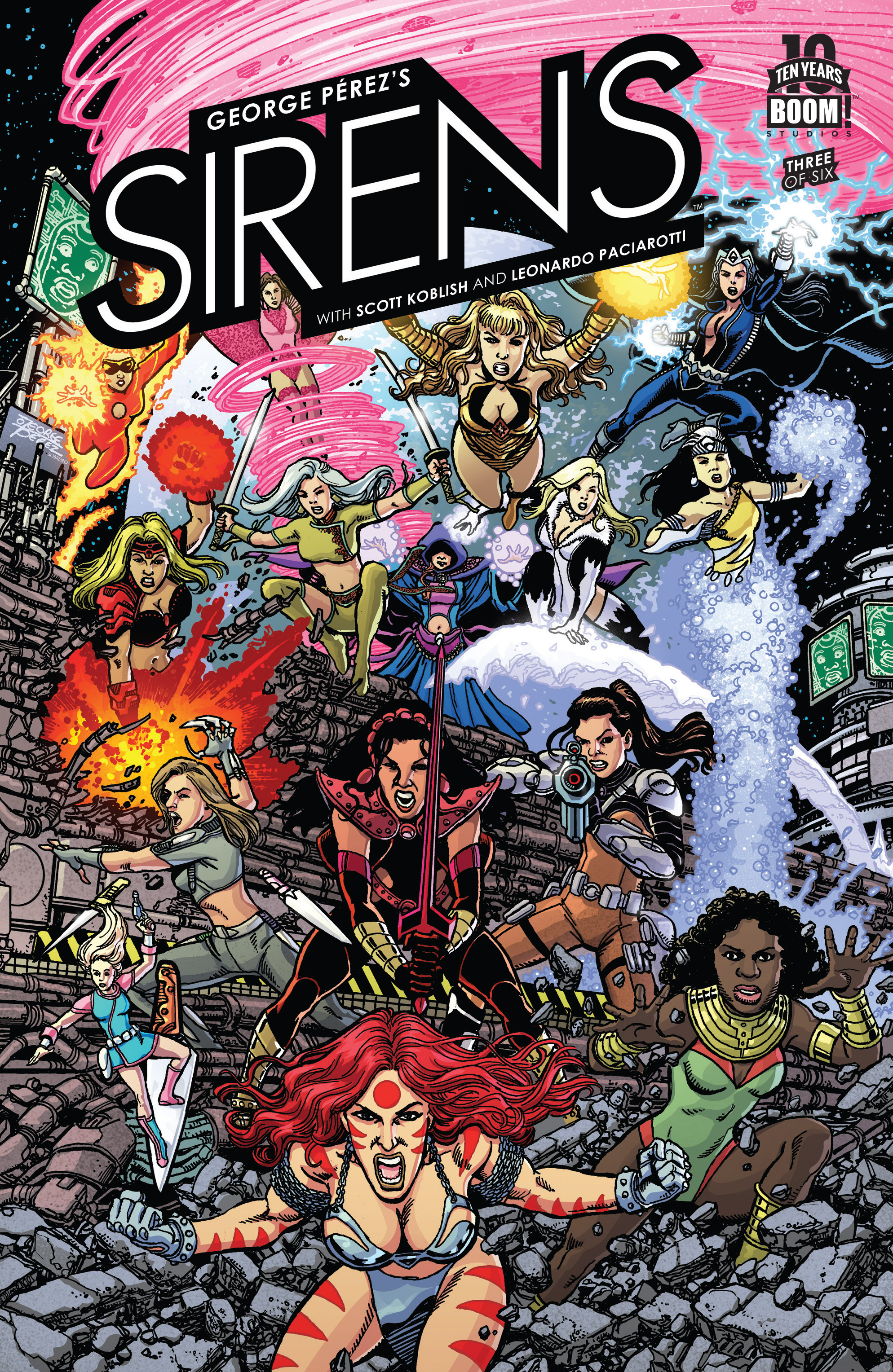 Read online George Pérez's Sirens comic -  Issue #3 - 1