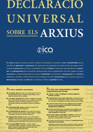 DECLARACIÓ UNIVERSAL D'ARXIUS