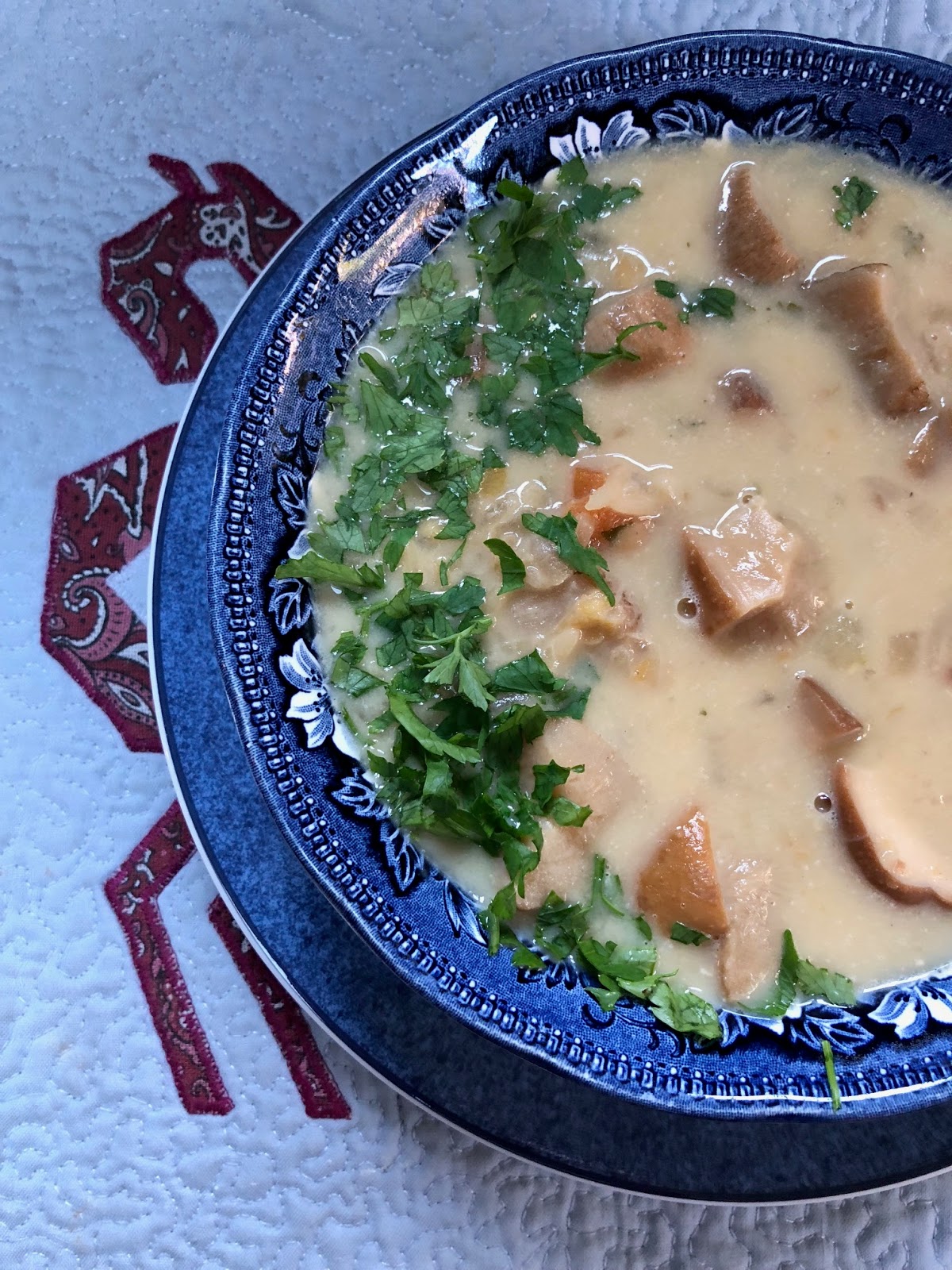 Chez Maximka Porcini mushroom soup