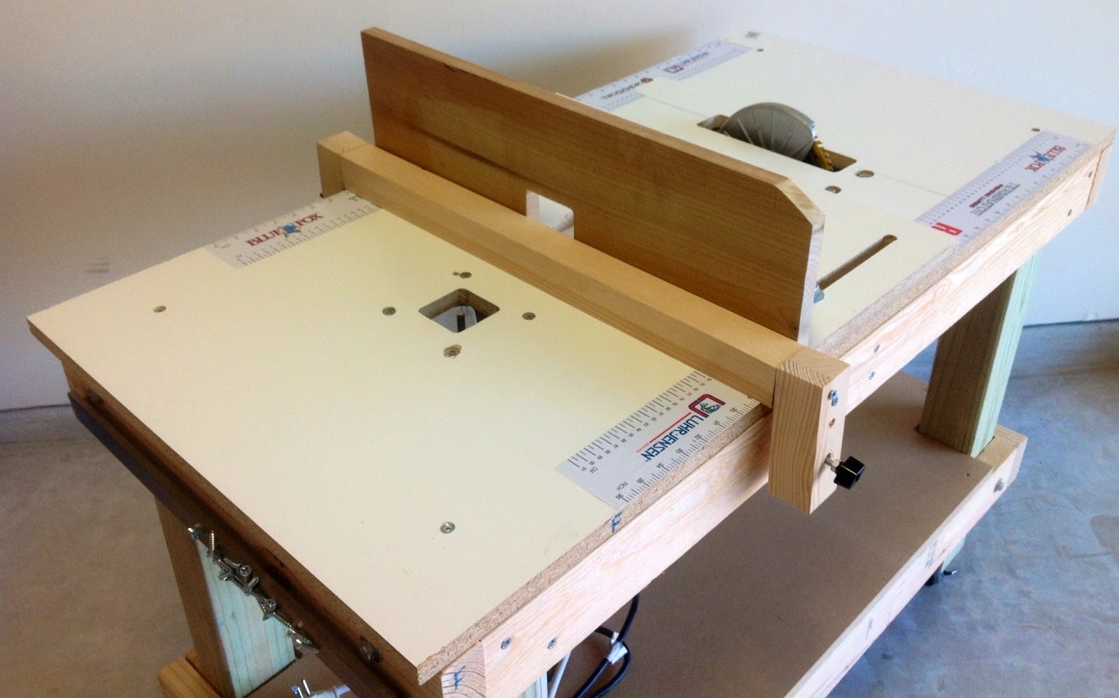 table saw router table plans