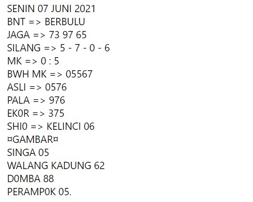 43 Sahabat adhi luwuk sgp minggu