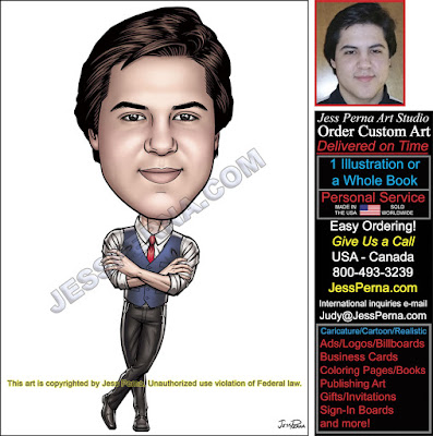 Real Estate Agent Cartoon Ad Business Card