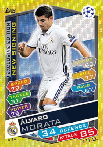 ARS17 Match Attax Liga de Campeones 16//17 Alexis Sánchez Arsenal no
