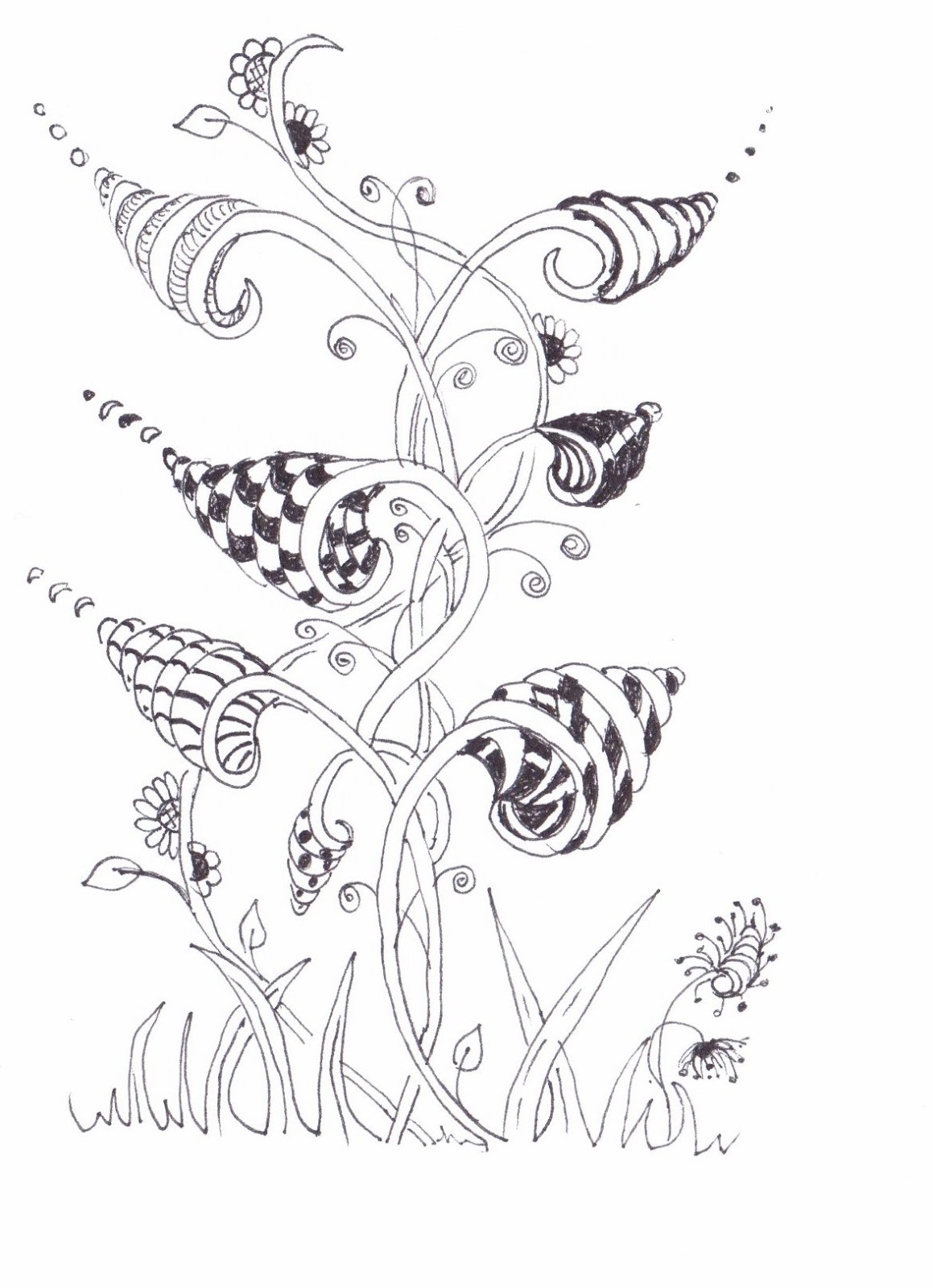 Efie goes Zentangle sprinkle