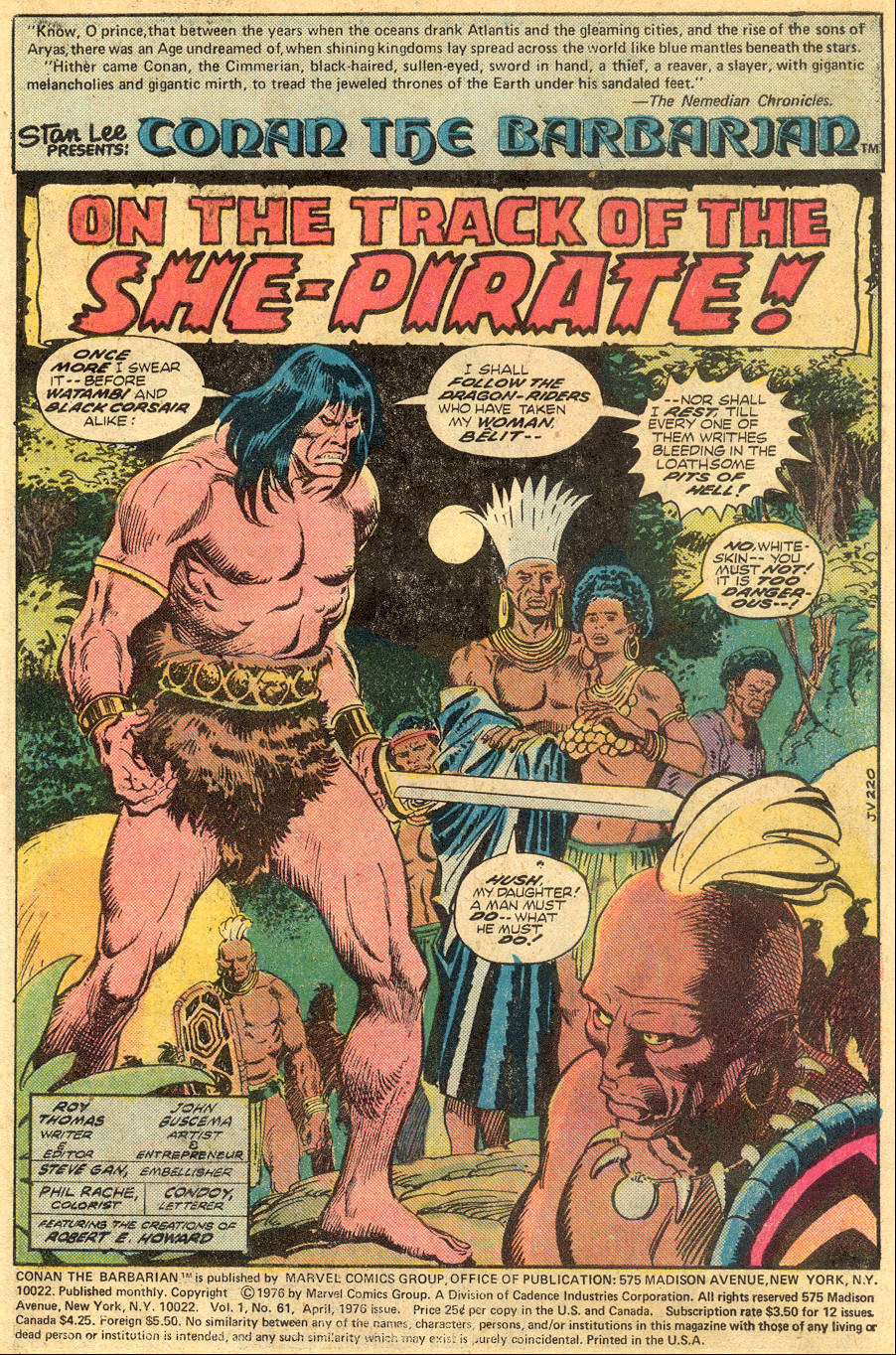 Read online Conan the Barbarian (1970) comic -  Issue #61 - 2