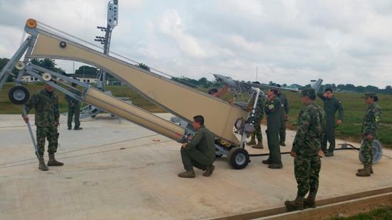 Inauguración de la Base de Lanzamiento de ART (BLART), en el Comando Aéreo de Combate No 6 de la Fuerza Aérea Colombiana