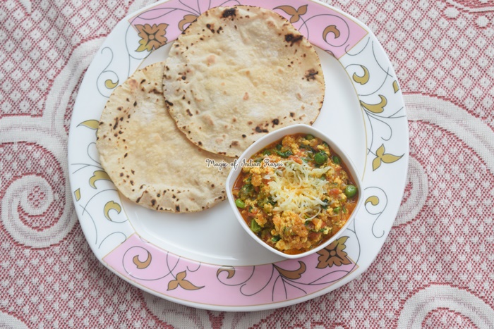 Paneer Bhurji Dhaba Style Recipe - ढाबा स्टाइल पनीर भुर्जी  रेसिपी - Priya R - Magic of Indian Rasoi