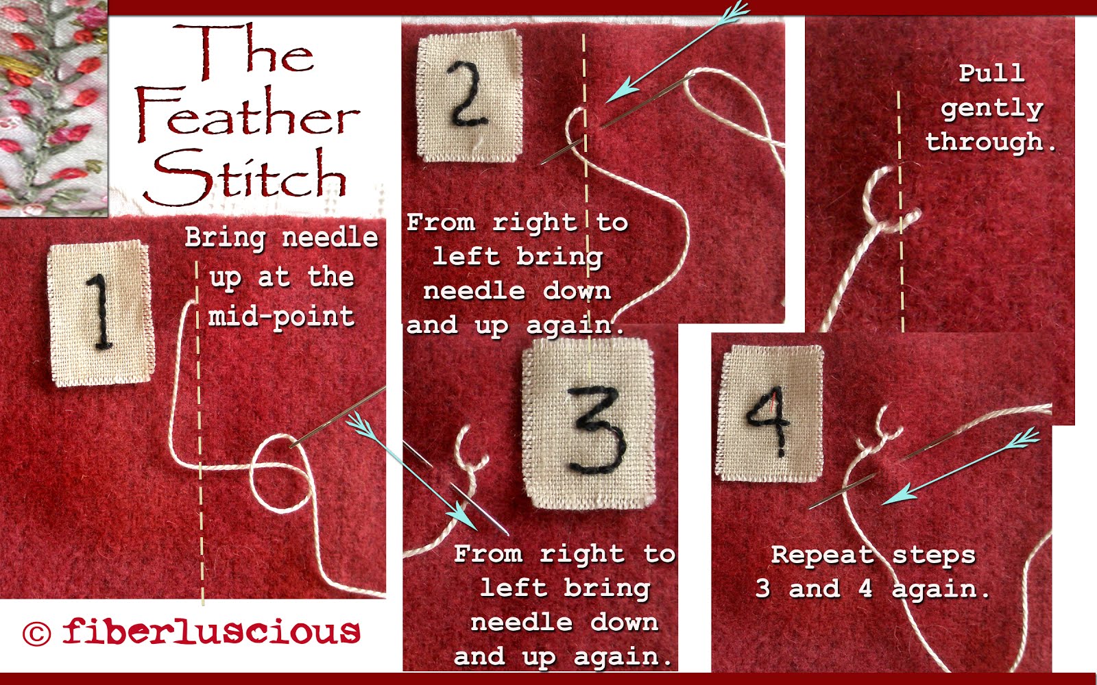 fiberluscious The Feather Stitch