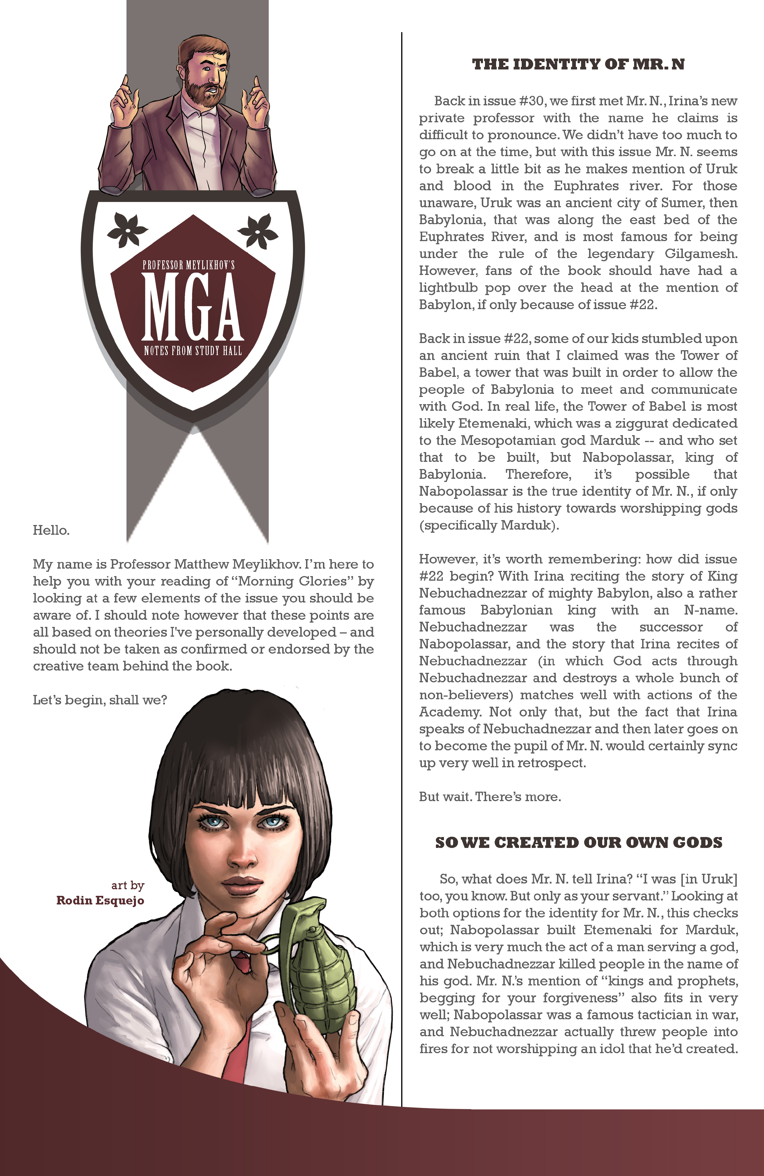 Read online Morning Glories comic -  Issue #46 - 21