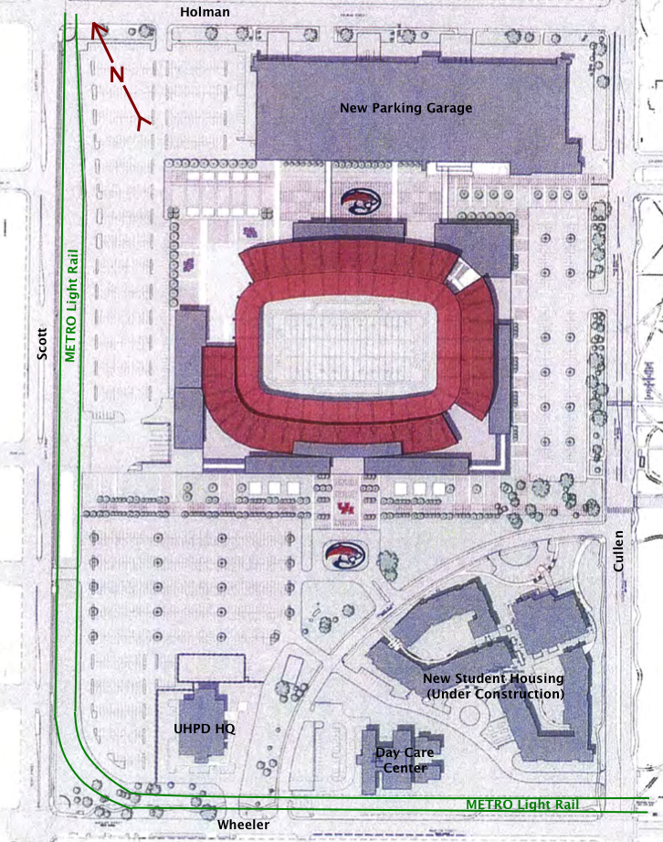 Mean Green Cougar Red: An early look at the new UH football stadium