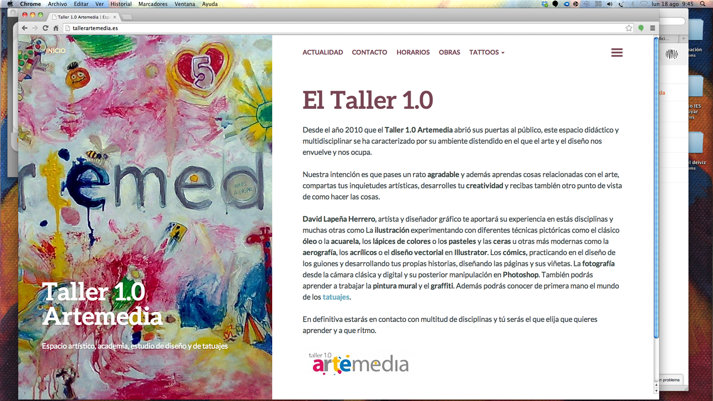  web taller 1.0 artemedia