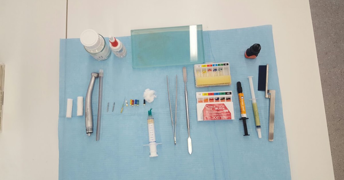 LAS 3 BANDEJAS DE INSTRUMENTAL ( Exodoncia y cirugía , obturación