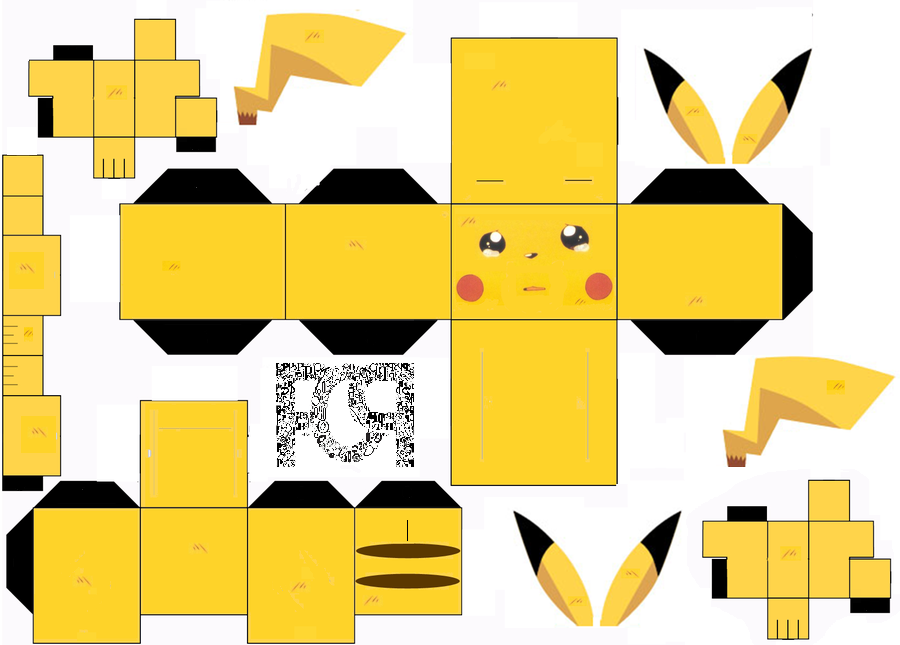 Puca Art: Papercraft: Kit Pokemon Pikachu