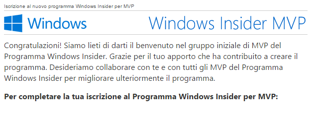 Windows Insider MVP Program 14 insidermvp