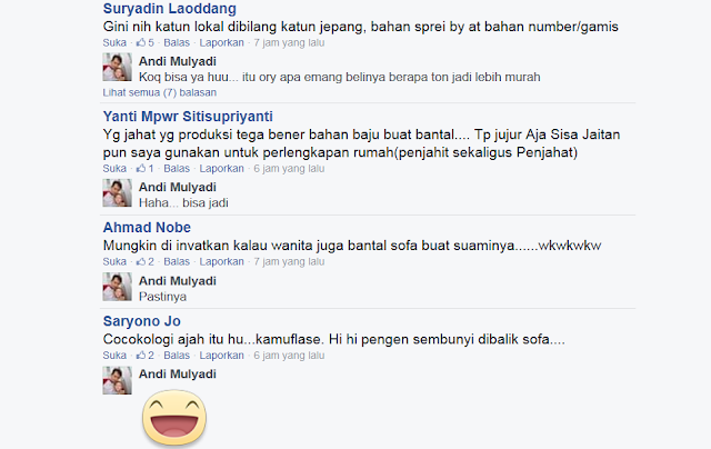 Pakai Gamis Kain Impor, Coraknya Persis Sama Sofa Dirumah Teman Saat Bertamu, Gimana Gitu. Pakai Gamis Kain Impor, Coraknya Persis Sama Sofa Dirumah Teman Saat Bertamu, Gimana Gitu.