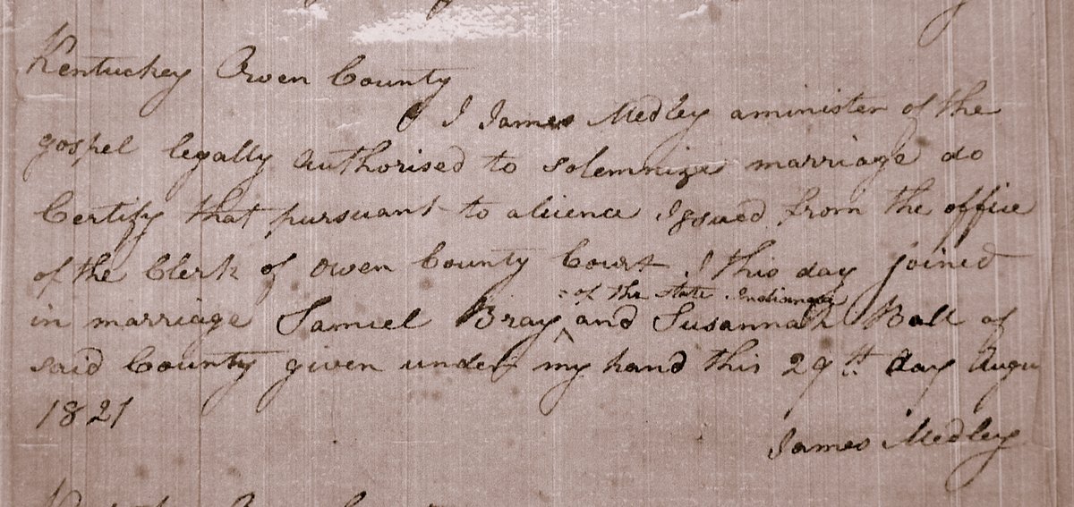 kinexxions The Marriage of Samuel Bray and Susanna Ball