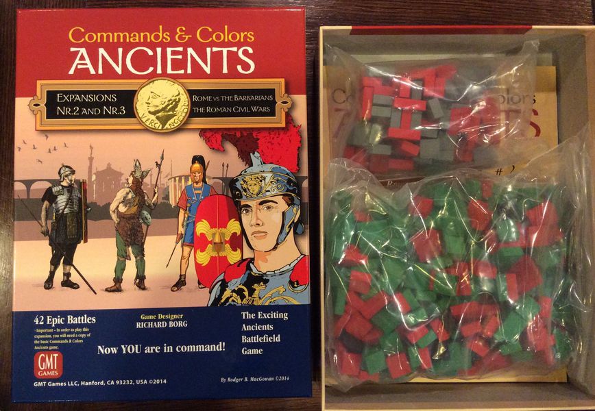 English Edition Commands & Colors: Ancients New by GMT Expansions 2 & 3 