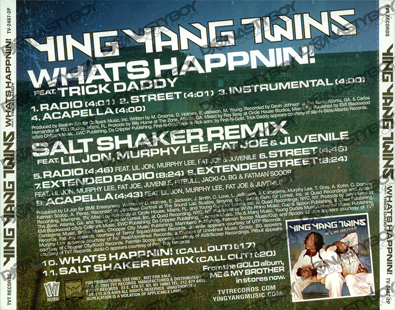 Promo, Import, Retail CD Singles & Albums Ying Yang Twins What's