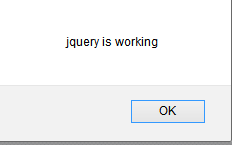 jquery javascript test alert message