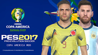 PES 2017 Copa America 2019 Mod (Kits, Ball, Logo)